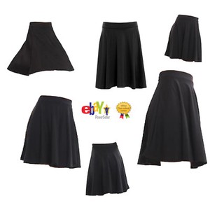 flared jersey skirt