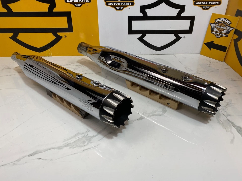 RCX 17-26 Harley Touring RC Components 4.5" Slip on Mufflers Excalibur Eclipse T - Image 3 of 4