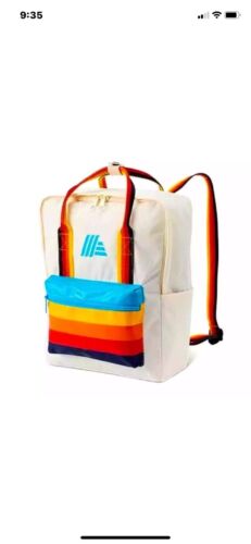 ALDI Gear Cream & Rainbow Backpack NEW - Picture 1 of 7