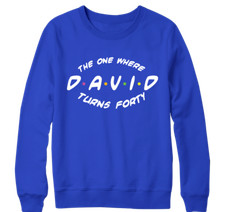 Personalised Custom Sweatshirt Your Name Age Friends Family Member Birthday Gift