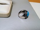 Vintage Sterling Silver 925 Native Indian Tribal Turquoise Ring USA Sz 7.5 — photo 4