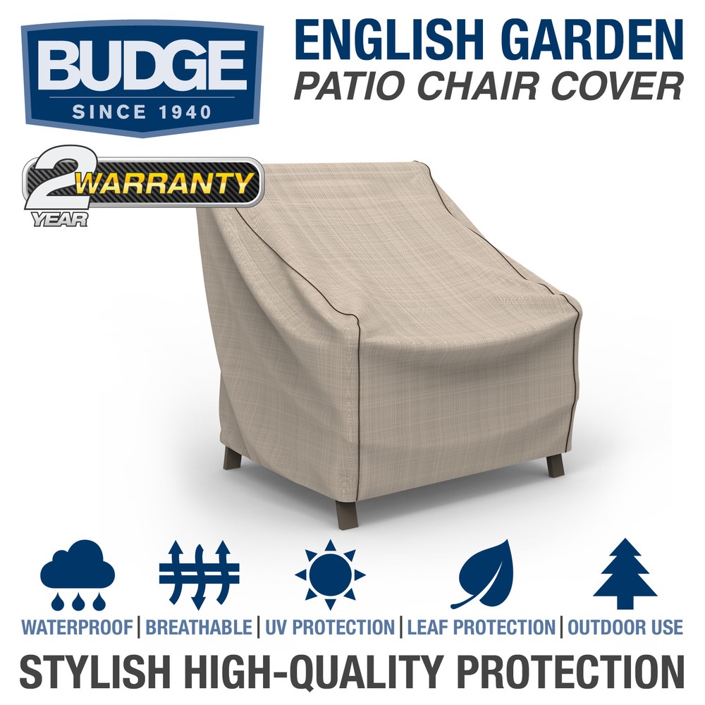 Patio Chair Cover Outdoor Garden Furniture UV Waterproof Protection Tan Tweed