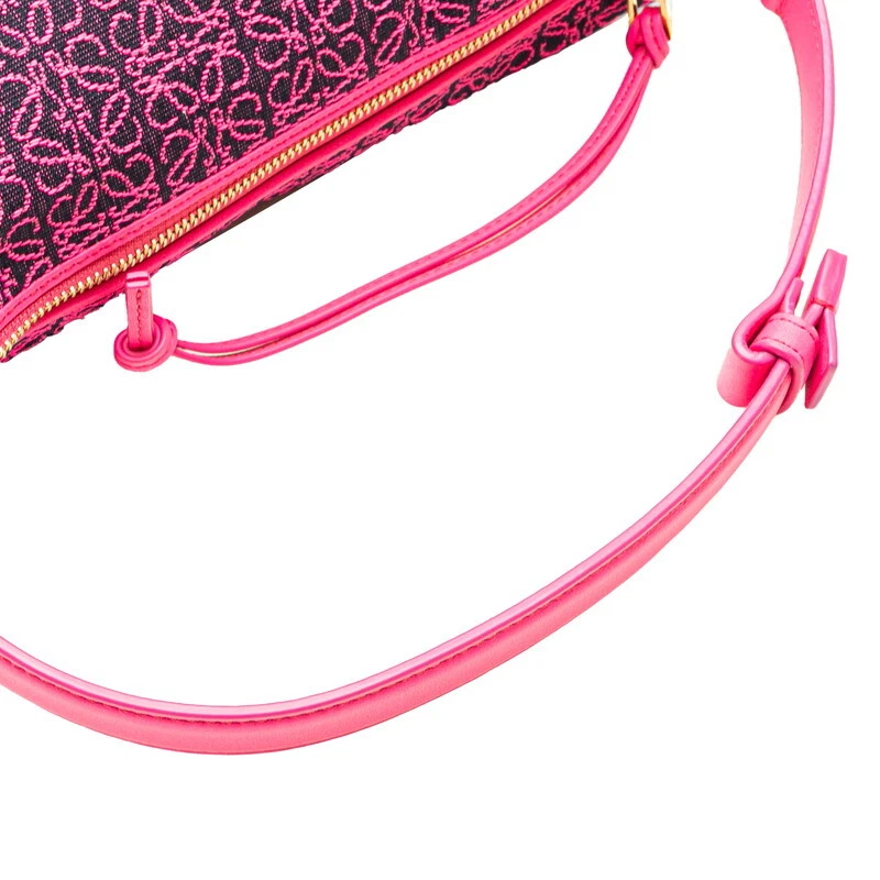 Borsa a mano Loewe Anagram pelle jacquard cubi donna rosa taglia unica autentica