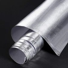 BBTO Heat Reflective Sheet Adhesive Backed Aluminized Fiberglass Heat Shield Tap