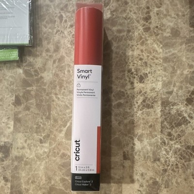 Cricut Smart Vinyl Permanent Matte Red Roll, 13 in x 3 ft, 2008506