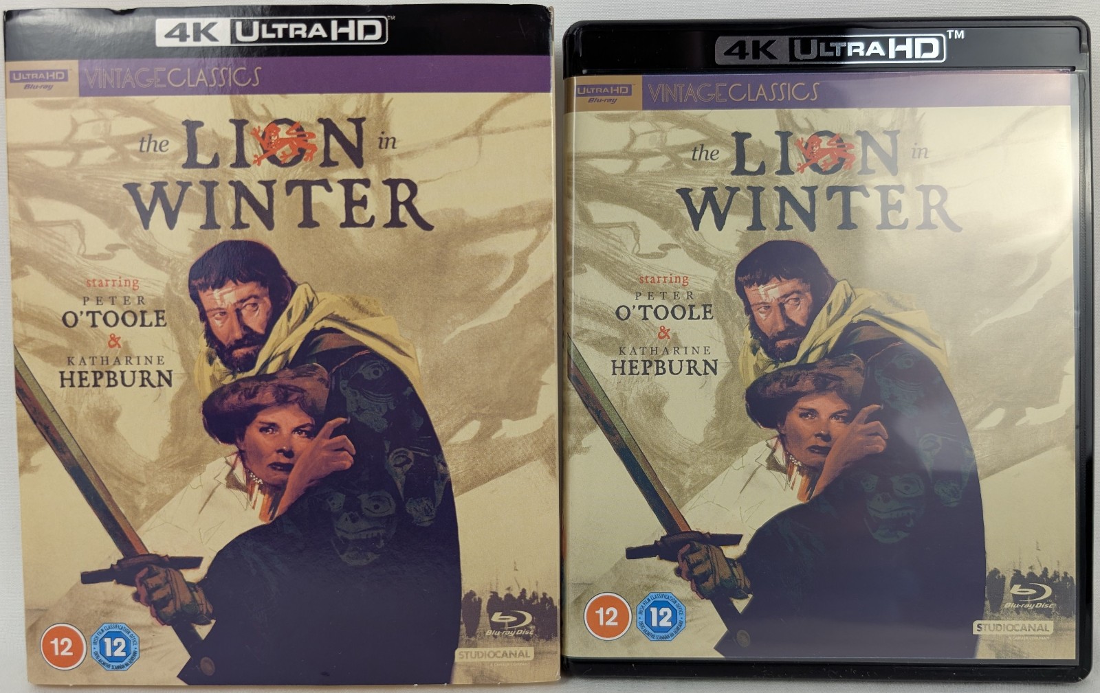 The Lion In Winter (1968) - 4K Ultra HD Vintage Classics Drama With Slipcover