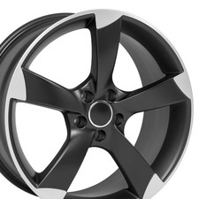 19x8.5 OE Wheels AU29 Satin Black Machined Wheel 5x112 (35mm)