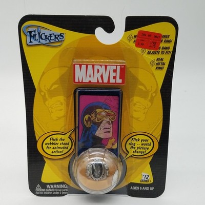 Marvel Flickers Cyclops Collectible Metal Ring #12 Series 1 Brand new from 2004