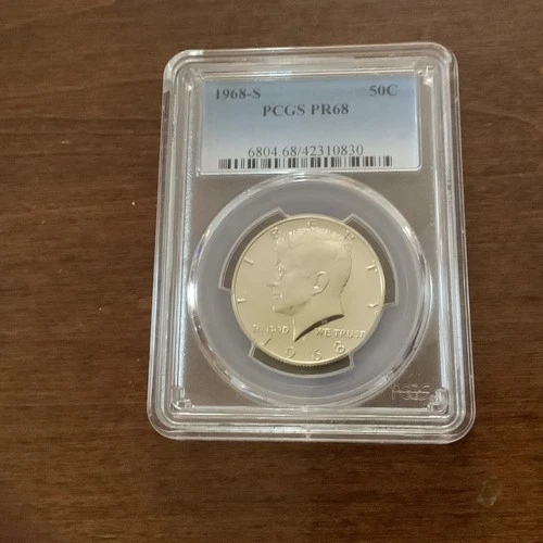 1968-S Kennedy Half Dollar Silver Proof 50C PCGS PR68 Uncirculated KM#202