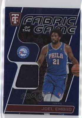 2024-25 Totally Certified Fabric of the Game Mirror Blue 10/49 Joel Embiid 1gh7