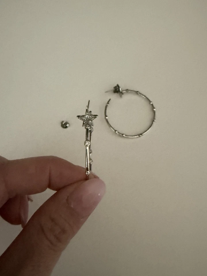 María Melinda Silver Hoops Large - Image 3 of 4