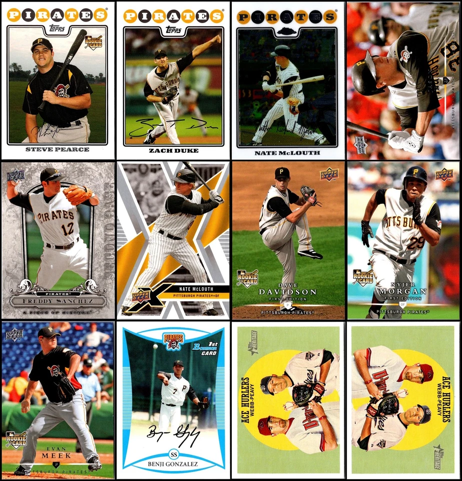 Lote de tarjetas 2008 Pittsburgh Pirates (100) - edición limitada - una verdadera declaración p... Foto 2 de 4