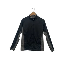 Nike Golf Storm Jacket Full Zip Black Gray Athletic Warm Up Coat Women's