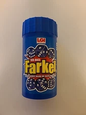Six Dice Farkle The Classic Game of Guts and Luck! LGI 2006 Tube To Go Travel