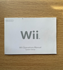 Nintendo Wii Operations Manual System Setup Booklet ONLY OEM BUY 3 GET 1 FREE 