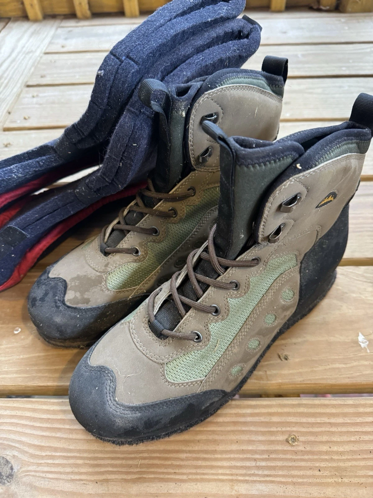 Cabelas Fly Fishing Wading Boots Men's US 9D