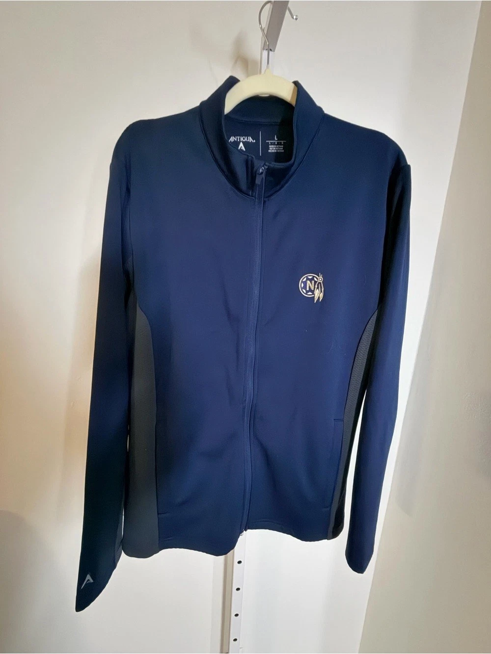 Antigua Men’s L Navy Blue Full Zip Performance Jacket Gold Logo - product detail image 7