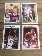 1991-92  Tom Chambers- NBA Hoops #163- Phoenix Suns *4 CARDS*