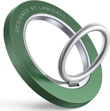 Lamicall Magnetic Phone Ring Grip Holder Compatible for Magsafe, Dark Green 