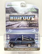 1/64 diecast Greenlight Exclusive 1987 Ford F-250 XLT Lariat Bigfoot Cruiser #1