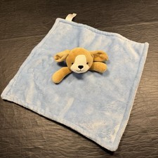 Carters Puppy Dog Lovey Blue Security Blanket Baby Stuffed Plush Animal Toy
