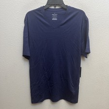 NEW Daniel Hechter Paris Men's Blue T-Shirt V-Neck Short Sleeve Cotton NWT XL