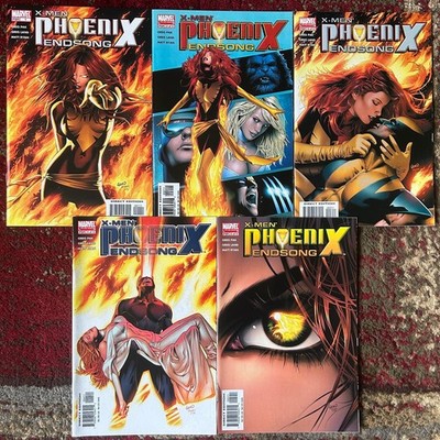 all 5 X-Men Phoenix Endsong by Greg Land Complete Series 2005 Marvel Comics XLNT