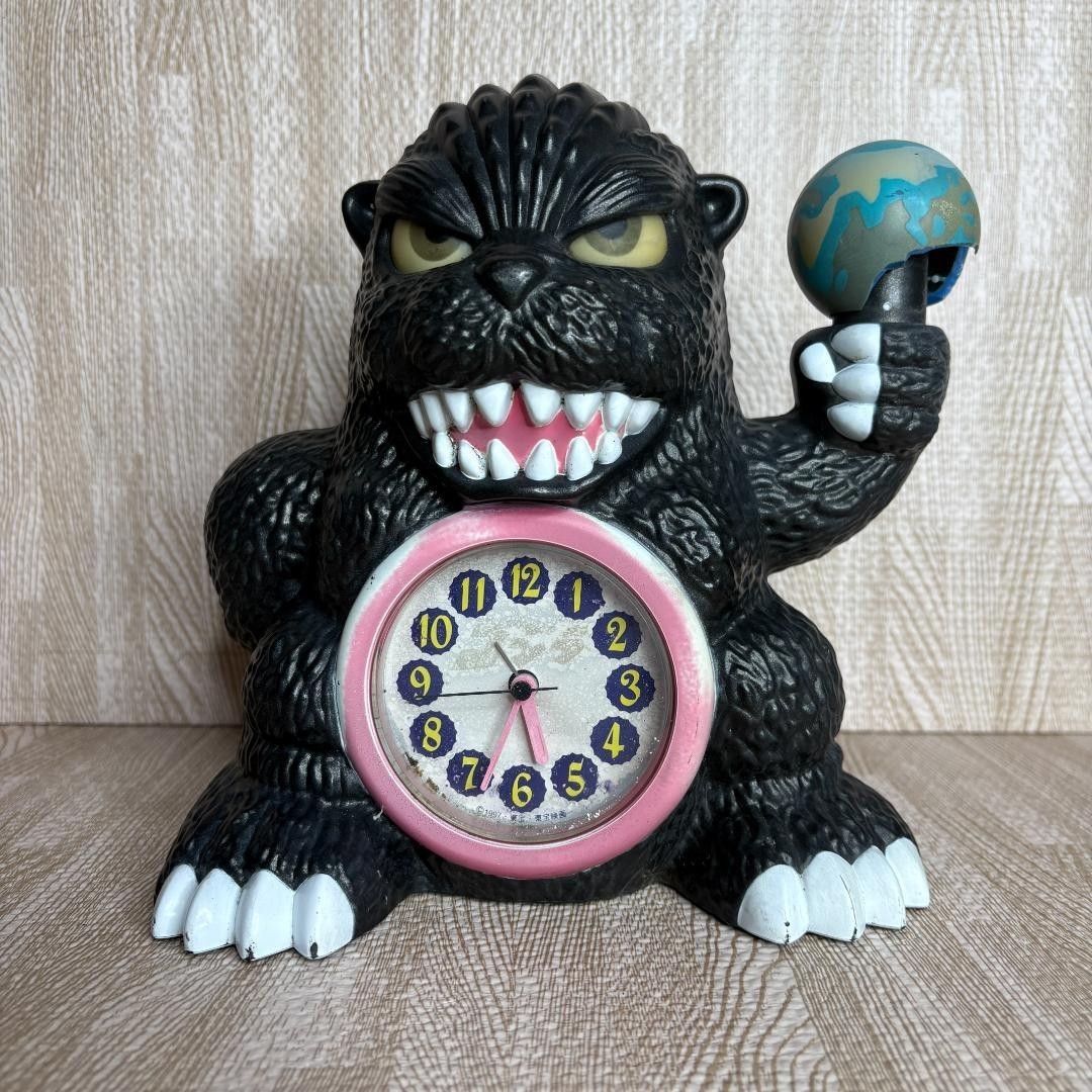 Junk) Godzilla Alarm Clock SEIKO Collaboration TOHO from Japan not
