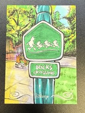 2025 Disney Topps Disneyland 70th Sketch Card 1/1 Artist Auto By Marlo Martos