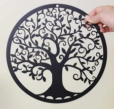 Tree of Life Wall Art Metal Tree Life Wall Decor Family Tree Wall Plaque 11 I...