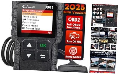  Creader 3001 OBD2 Scanner, Engine Fault Code Reader Mode 6 CAN Diagnostic 