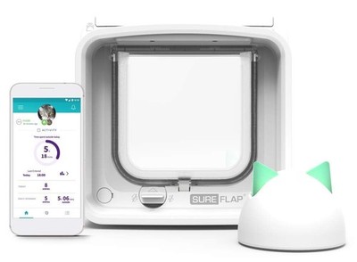 **NEU** Sureflap Mikrochip Katzenklappe Connect + Hub Bundle (3 Jahre Garantie)