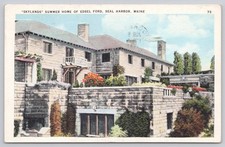 Seal Harbor Maine, 'Skyland' Summer Home Edsel Ford, 1937 ME Postcard 