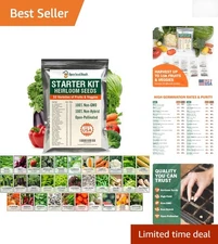 Comprehensive Heirloom Seed Collection – 15,000 Seeds for -Round Gardening