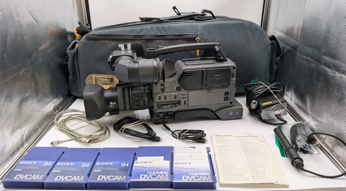 最終価格❗️SONY 業務用 3CCD デジタルカムコーダー DSR-250 Sony DSR-250 Super SteadyShot 3CCD Digital Camcorder w/ DXF-801