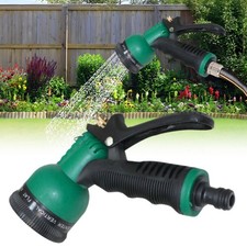 8 Function Spray Nozzle Water Hose Gun Multi Pattern Garden Adjustable Mist