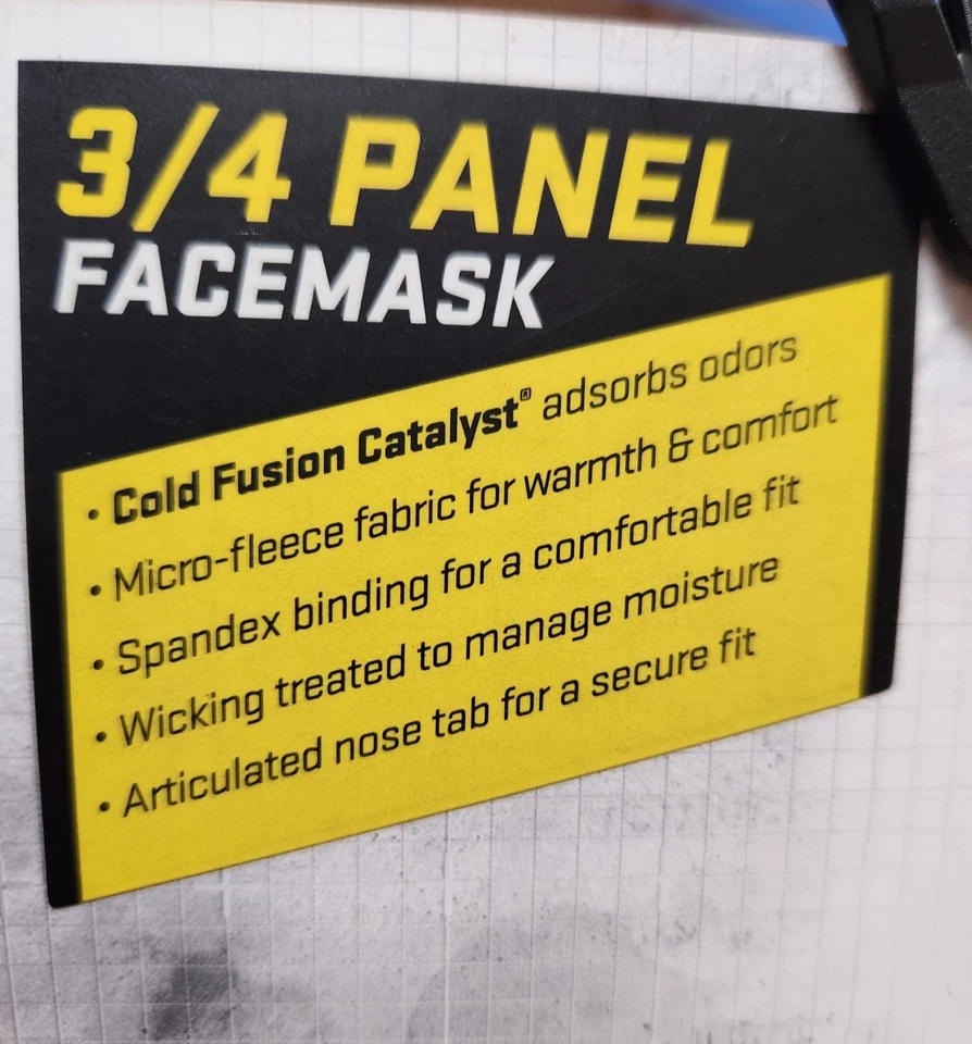 Scent Blocker 3/4 Panel Facemask Gaiter Mid/Late Season Cold Fusion Fleece - Image 4 of 4