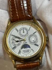 Vintage 1990 [N MINT] Seiko Alba V33F-6A10 Moonphase Triple Calendar Men's Watch