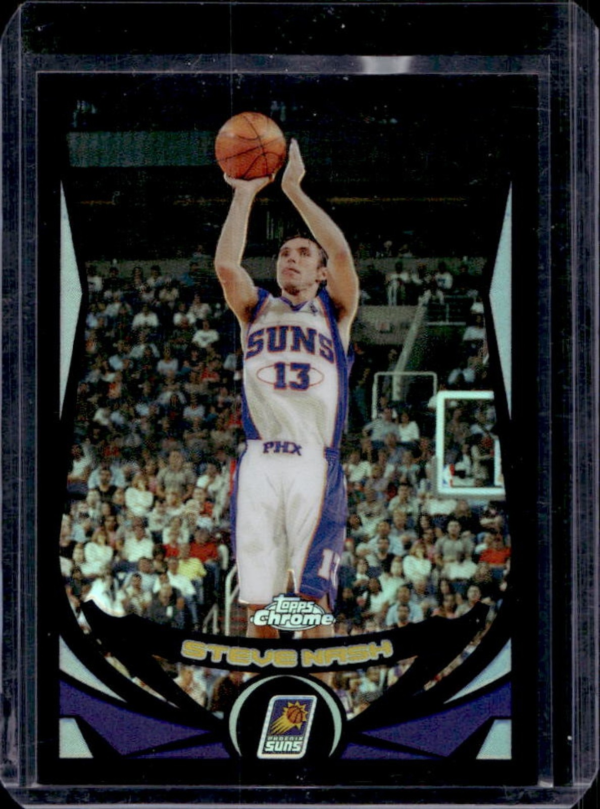2004-05 Topps Chrome Steve Nash Refractor Black #/500 Suns