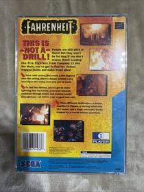 Fahrenheit (Sega 32X, 1995) Sega CD - CIB Complete 2 Disc W/ Manual
