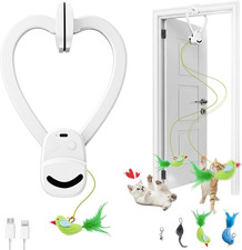 Interactive Cat Toys for Indoor Cats Automatic Electric Flying Bird Feather Mous