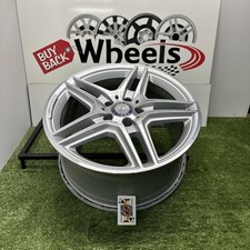 18” Mercedes E300 E350 E400 E550 AMG OEM Wheel Rim 85146 Silver Machined OE