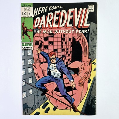 DAREDEVIL #51 - BARRY WINDSOR-SMITH ART! SILVER AGE 1969 MARVEL COMICS 