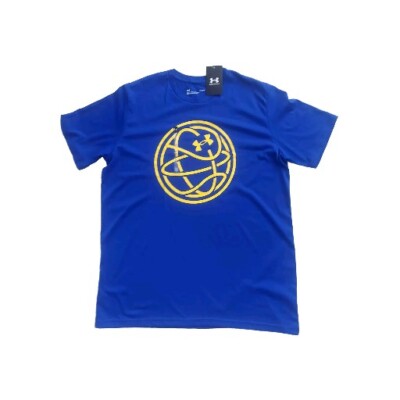 Under Armour Herren blau Grafik Tee T-Shirt Größe L Large neu mit Etikett lockere Passform Geschenk