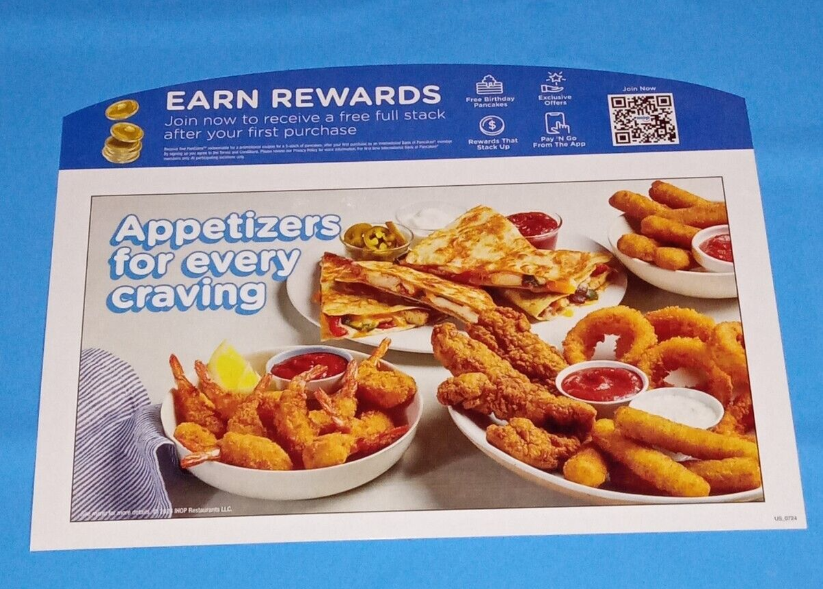 IHOP Restaurant Don't Skip Sips Promotional Original Tabletop