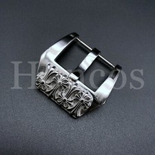 20 22 24 MM Engraved Buckle Watch Band Fits for Panerai Four Flowers Custom Made