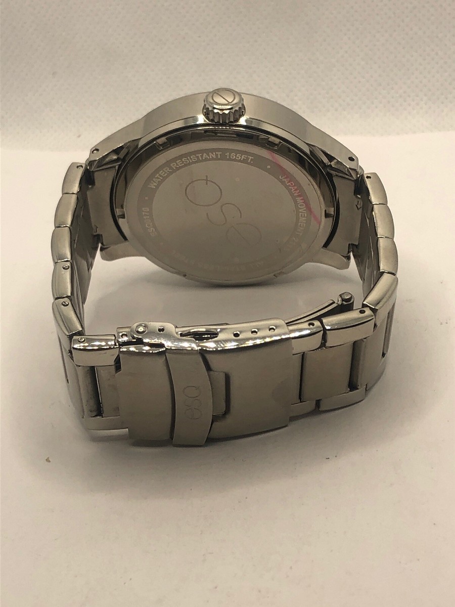 ESQ 2115 Unisex Stainless Steel Analog Black Dial Quartz  display picture 1
