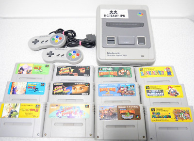 Nintendo Super Famicom SFC Console Bundle 12 games＆Controller