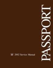 2002 Honda Passport Shop Service Repair Manual Engine Book Drivetrain Electrical