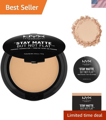 Flawless Matte Finish Powder Foundation in Soft Beige - Perfect for Every Day